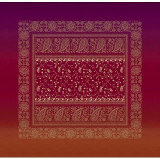 Bassetti Brenta Tischdecke aus 100% Baumwolle, Twill- Gewebe in der Farbe Rubinrot R1, Maße: 110x110 cm - 9326086