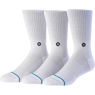Stance Icon Sneakersocken 3er Pack Weiß 43-47