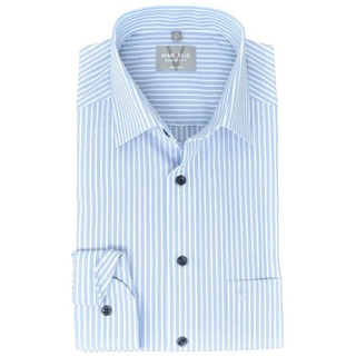 MARVELIS Businesshemd Businesshemd - Comfort Fit - Langarm - Gestreift - Hellblau/Weiß blau|weiß 46