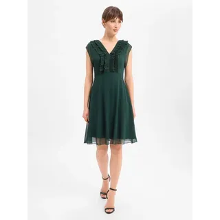 Zero Chiffonkleid Midi Grün 34