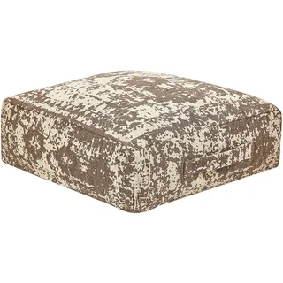 Beliani Bodenkissen SHASA 50 x 50 cm Beige/Braun
