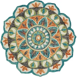 Ready Rugs Teppich Antike runde Teppiche Kollektion grün Ø 150 cm