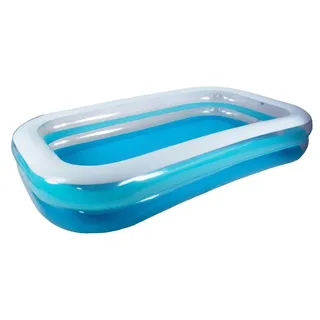 SunClub Planschbecken aufblasbar Familienpool rechteckig – 305 x 183 x 50 cm, 1087 L