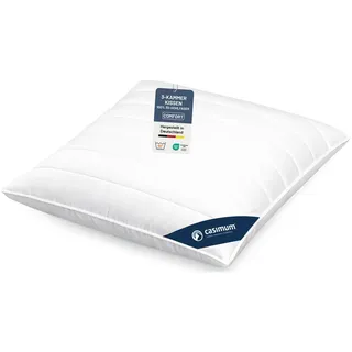casimum 3-Kammer-Kopfkissen 80 x 80 cm Weiß