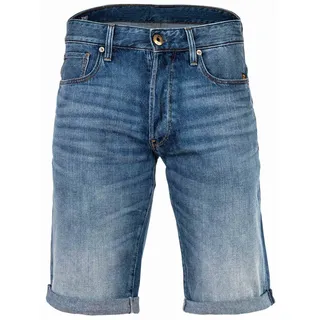 G-STAR RAW Herren Jeansshorts - 3301 Short, kurze Hose, Denim, Baumwolle Blau 33W