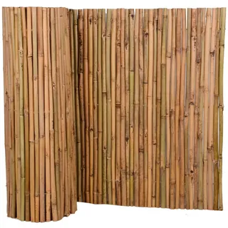 UNUS Sichtschutz aus Bambus 80x300cm, Bambusmatte Sichtschutzmatte | Windschutz Zaun für Garten Balkon Terrasse