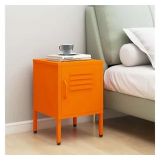 vidaXL Nachtschrank Orange 35 x 35 x 51 cm Stahl