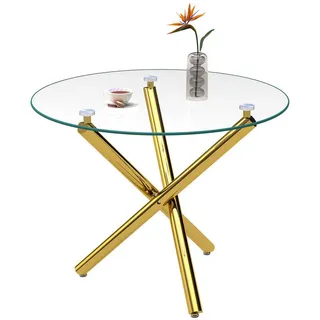modfu Runder Esstisch 80 x 77 x 80 cm gold