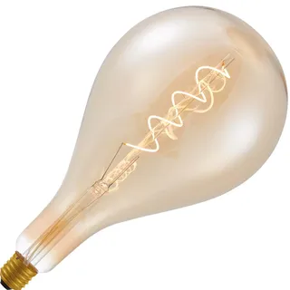 Lighto | LED-Glühfaden-XXL-Lampe | Große Fassung E27 | Sonstiges | Gold | 165 mm | 4 W