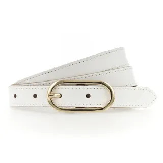 TAMARIS Damengürtel Leder 2 cm weiß 100