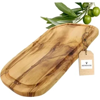 Hofmeister Holzwaren Olivenholz Schneidebrett 1-tlg. 40 x 20 x 1,5 cm Braun