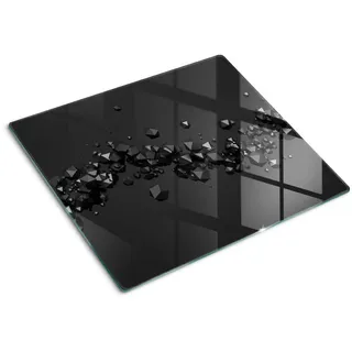 Tulup Spritzschutz 60x52 cm Schwarz