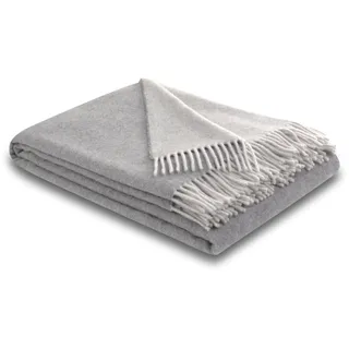 Biederlack Soft Impression Wohndecke 150 x 200 cm Silber/Stein