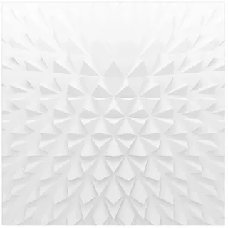 Bilderdepot24 Teppich Vinyl Wohnzimmer Schlafzimmer Flur Küche 3D Abstrakt, quadratisch - weiss glatt, nass wischbar (Küche, Tierhaare) - Saugroboter & Bodenheizung geeignet weiß 160 cm x 160 cm