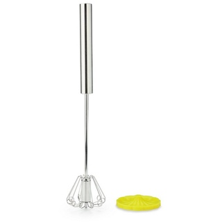 FALINGO Schneebesen-Rührelement Quirl Handrührer Milchaufschäumer zum Mixen & Rühren inkl. Standrack, Hohe Schlagkraft, Ersetzt elektrischen Mixer grün