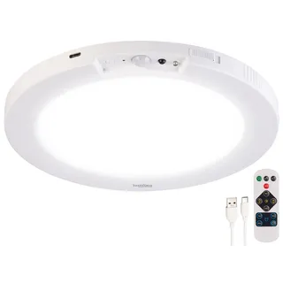 Luminea LED-Akku-Decken- und Wandleuchte (MPNR) Weiß
