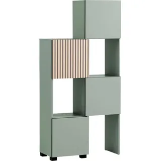 welltime Schieberegal Alexa, Schieberegal, Made in Germany, B: 42 - 70 cm, Solide Verarbeitung - Dieses Produkt ist in Deutschland gefertigt grün