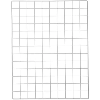 UKCOCO Wandgitter Pinnwand 2 Stück 60x80 CM Eisen Weiß zur Fotowand | Büro und Flur, mit Wandmontage, Dekorativ und Praktisch, Extra Stauraum für Bilderrahmen