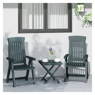 vidaXL Gartenstuhl 58 x 61 x 109,5 cm grün 2 St.