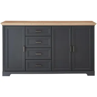 Landscape XL-Sideboard 182,00x102,00x41,00 cm Grau Holzwerkstoff