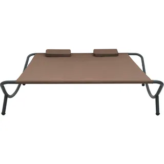 vidaXL Gartenliege 200 x 173 x 45 cm braun