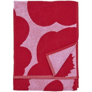 Marimekko Unikko Hand Towel; 50 x 70 - pink, red