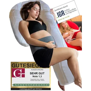 Seitenschläferkissen J Visco Seitenschläferkissen mit Memory Foam Support ohne Schonbezug, Größe M