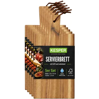 KESPER Schneidebrett-Set Akazie 5-tlg. 29 x 14 cm beige