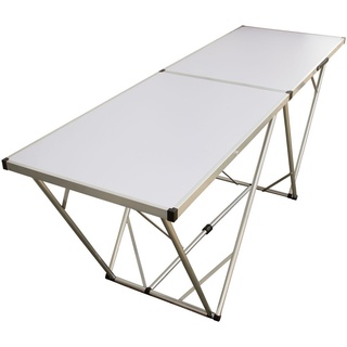 Lemodo Multifunktionstisch, Partytisch, Flohmarkttisch, Klapptisch, Mehrzwecktisch, 200x60cm, weiß weiß