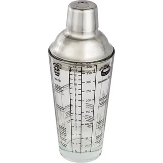 Hama Cocktail-Shaker Glas 400 ml Edelstahl/Glas