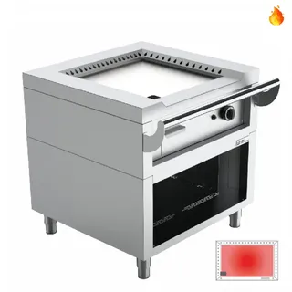Teppanyaki-Grill Gas 9,2 kW – voll beheizte Stahlplatte