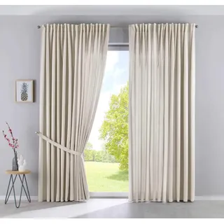Gardinenbox 2er Set »JENA« HxB 250x300 cm Sand
