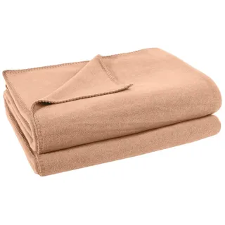 Wohndecke Soft-Fleece Decke 110 x 150 cm sand, zoeppritz