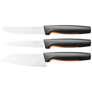 Fiskars Functionalform Favourite Knife Set Messerset - Black / Silver - One Size