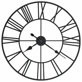 Décoshop26 - Vintage-Wanduhr mit Quarzwerk Metall 80 cm XXL DEC022275 DEC022275