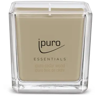 ipuro ESSENTIALS Duftkerze Cedar Wood  125g