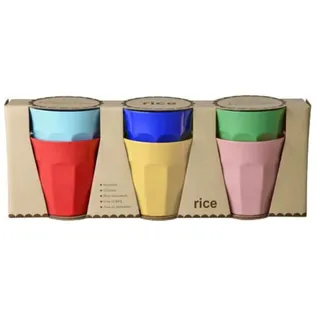 Rice Medium Melaminbecher-Set (6er-Pack) in bunt | Gr.: onesize