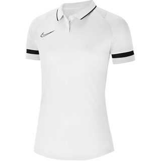 Nike Damen Dri-FIT Academy Polo Hemd, Weiss/Schwarz/Schwarz/Schwarz, XS