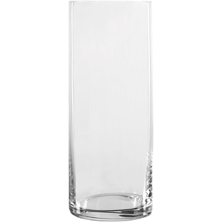 Spiegelau & Nachtmann Vase Style, 30 cm, Dekovase mit geradliniger Form, Stilvolle Blumenvase im Geschenkkarton, Kristallglas, Handgefertigt