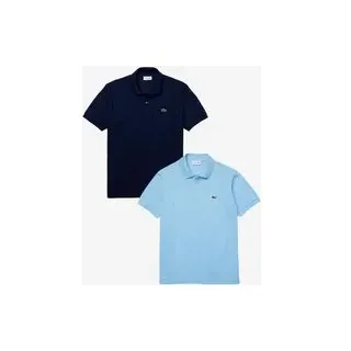 Lacoste Classic Fit L.12.12 T-Shirt marineblau/blau (2er-Pack) - M
