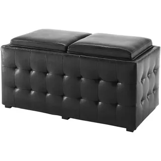 Contemporary Living Pouf mit Stauraum Dizzy Schwarz