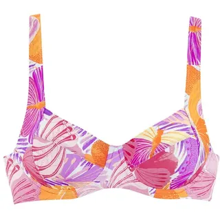 SUNSEEKER Bügel-Bikini-Top Damen lila-orange Gr.38 Cup B