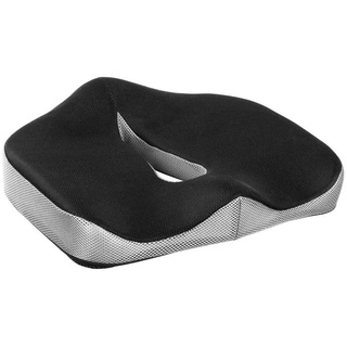 RICOO Haltungskissen SK-U0110, Ergonomisches Sitzkissen orthopädisches Kissen für Auto & Büro Stuhl schwarz