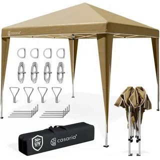 CASARIA Pavillon 3 x 3 m inkl. 4 Seitenteile Beige