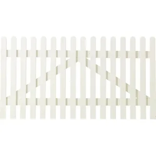Plus Vorgartentor Retro 150 x 80 cm weiß