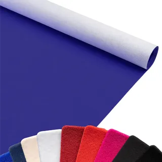 Primaflor Event- und Messeteppich Salsa | 100x200 cm | Blau | 5 mm | Messeteppich Meterware mit Gummirücken | Vlies Teppich | Nadelvlies Bodenbelag für Messe, Event und Publikumsverkehr