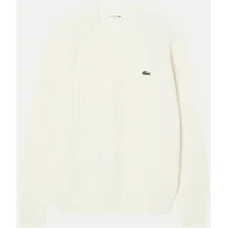 Wollstrickpullover Weiß M