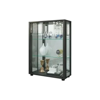 VCM Vitrine Sintalo 60 x 80 x 25 cm Schwarz