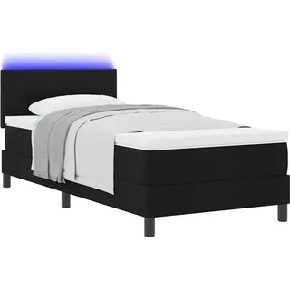 vidaXL Boxspringbett 100 x 200 cm Schwarz