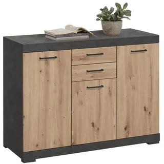 FMD Kommode 120 x 90 x 50 cm Matera / Eiche
